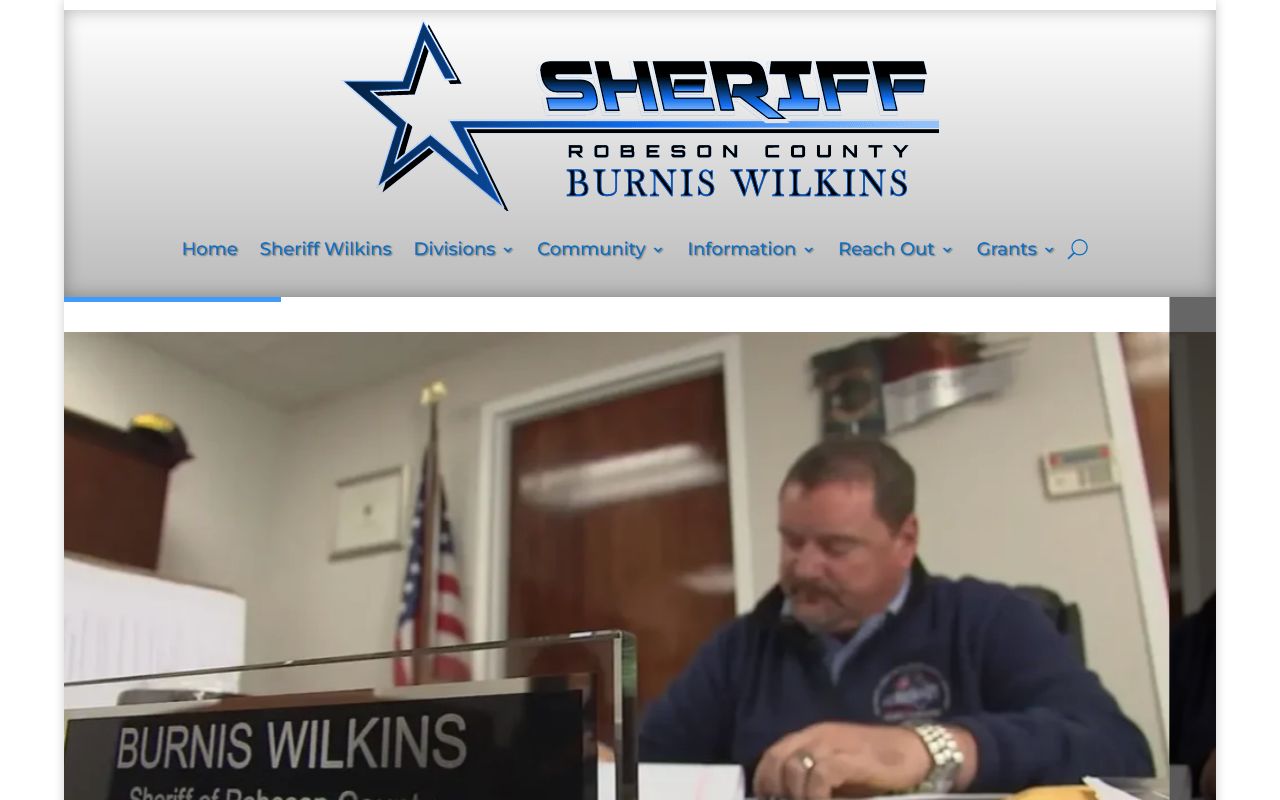 Robeson County arrest records sheriff office home page
