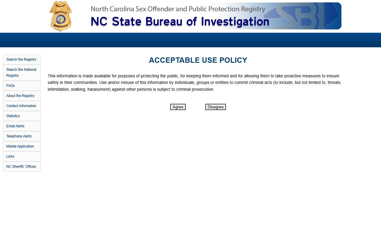 Robeson County arrest records North Carolina sex offender registry