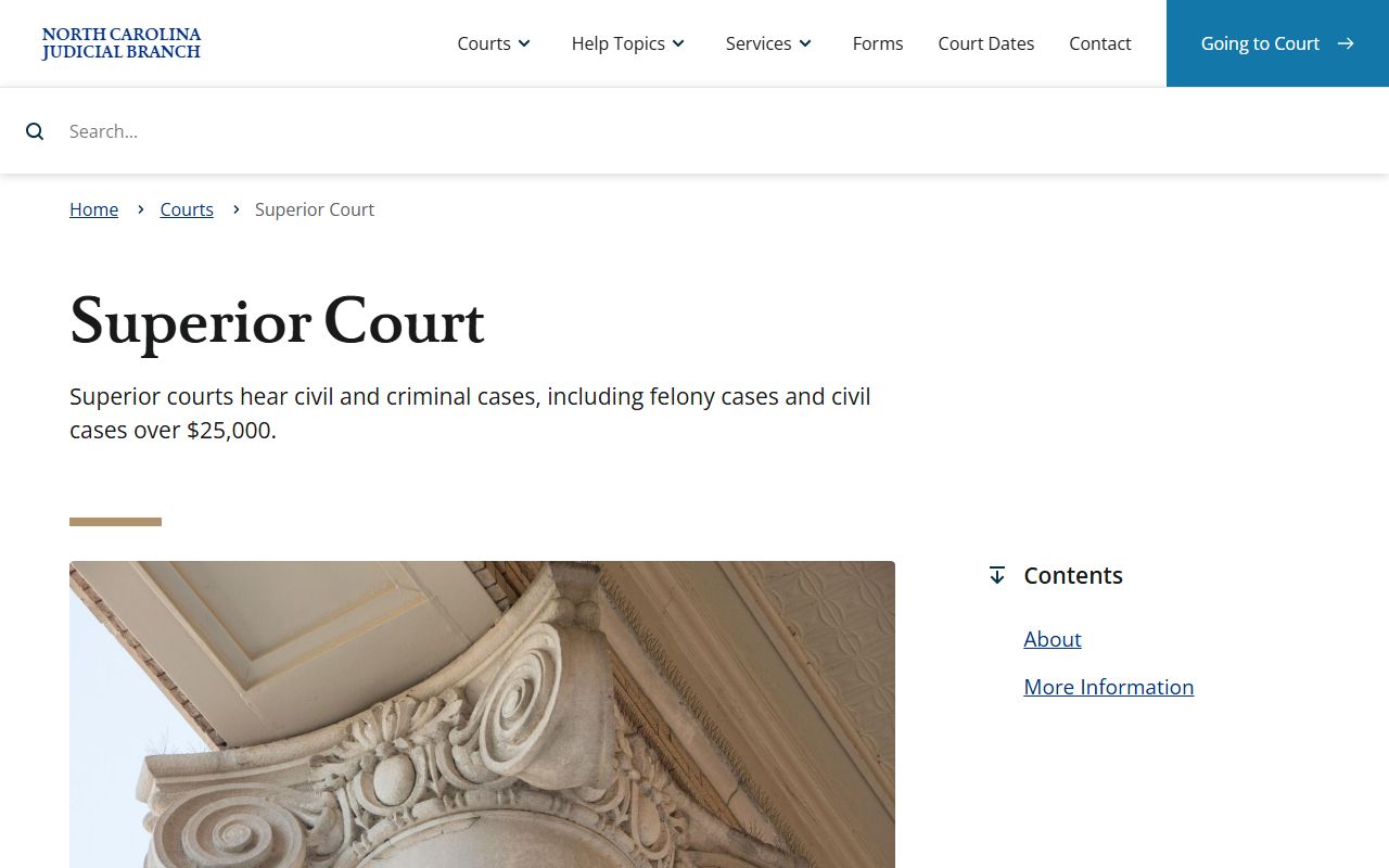 Robeson County Superior Court records Superior Court page