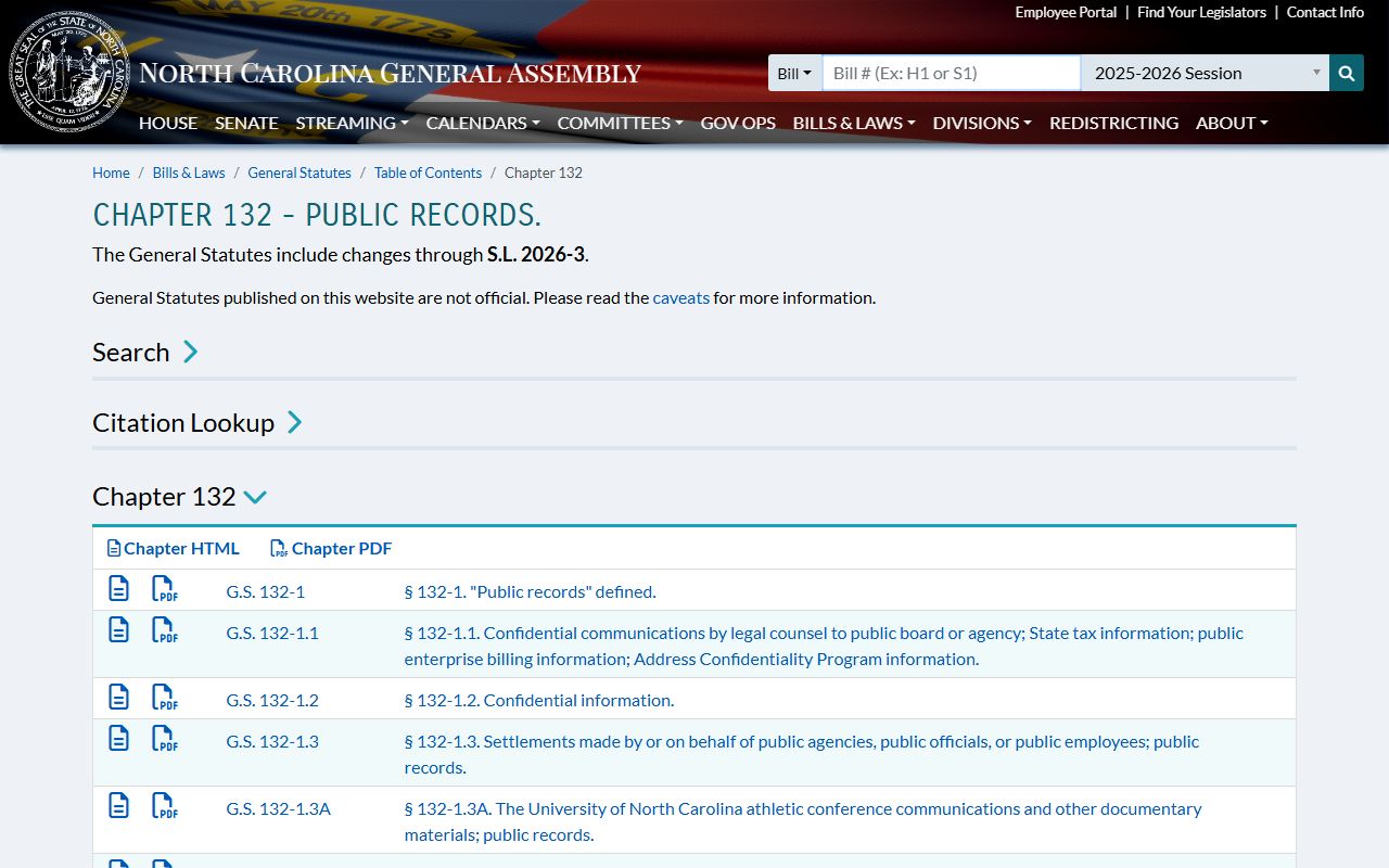 Robeson County probate records North Carolina public records statutes