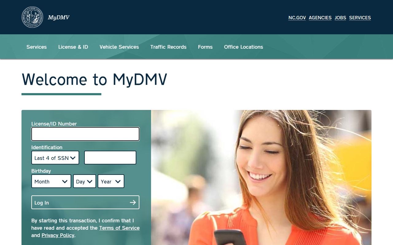 Robeson County traffic court records MyDMV portal